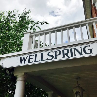 Wellspring entry sign